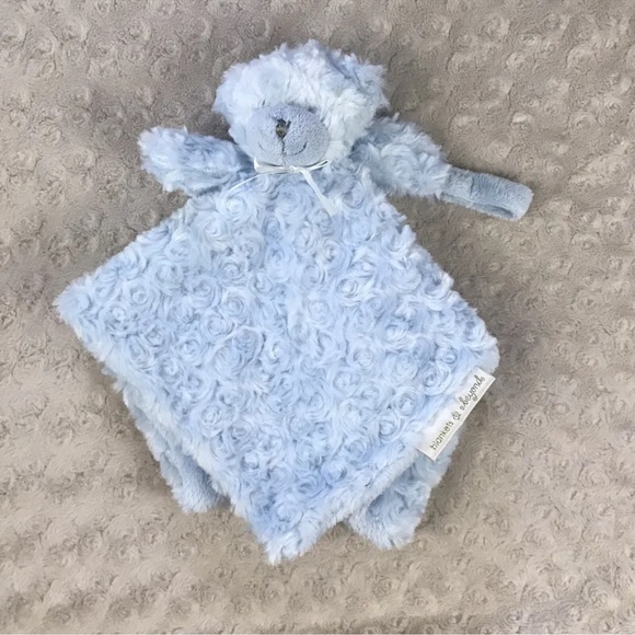 blankets & beyond Toys Blankets Beyond Blue Teddy Bear Lovey